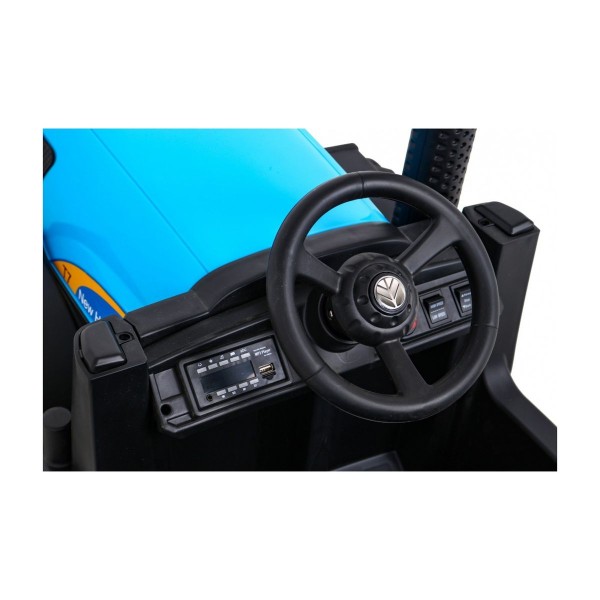 Трактор на акумуляторі New Holland T7, блакитний