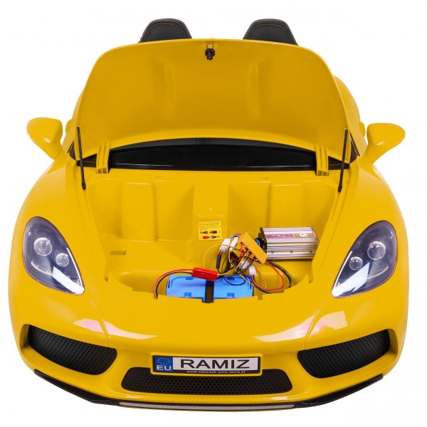 Автомобіль на акумулятор двомісний Ramiz Perfecta Auto, жовтий
