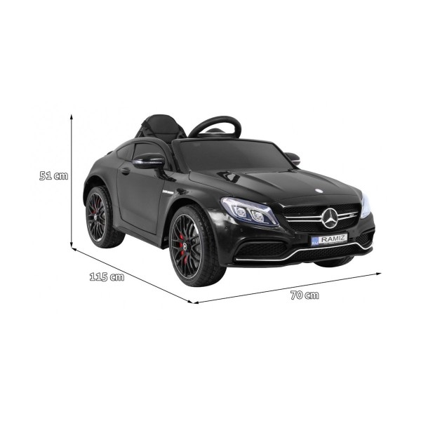 Автомобіль на акумуляторі Mercedes Benz C63 AMG, чорний
