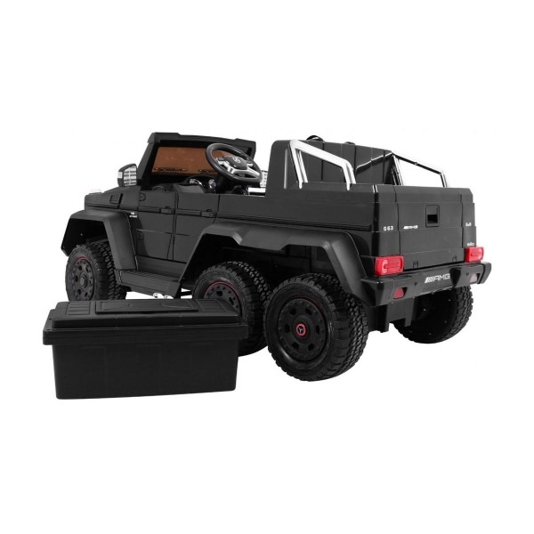 Джип на акумуляторі 6x6 шестиколісний Mercedes G63, чорний