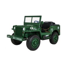 Джип на акумулятор військовий 4x4 3-місний Ramiz Retro Strong, синій