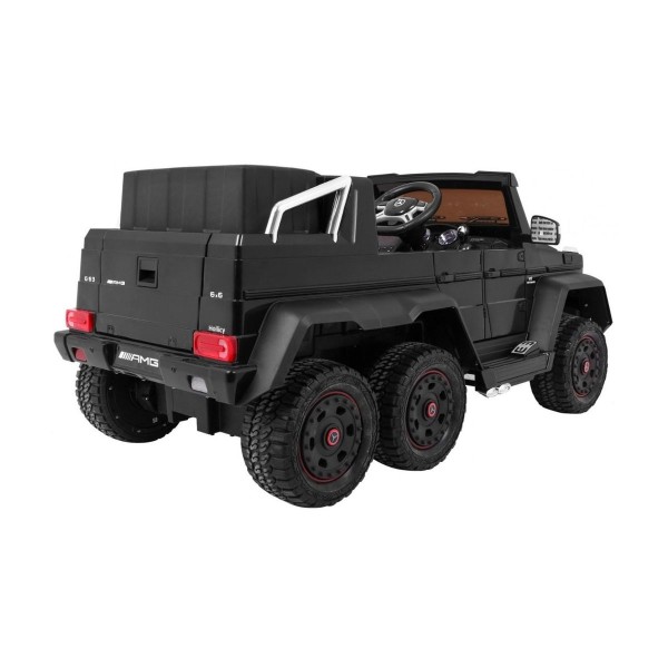 Джип на акумуляторі 6x6 шестиколісний Mercedes G63, чорний