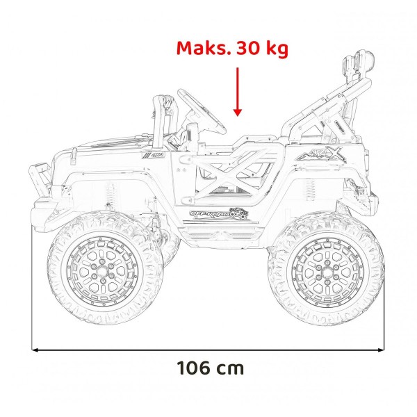 Джип на акумулятор 4x4 Ramiz Off-Road Speed, синій