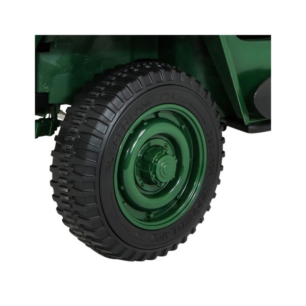 Джип на акумулятор військовий 4x4 3-місний Ramiz Retro Strong, синій