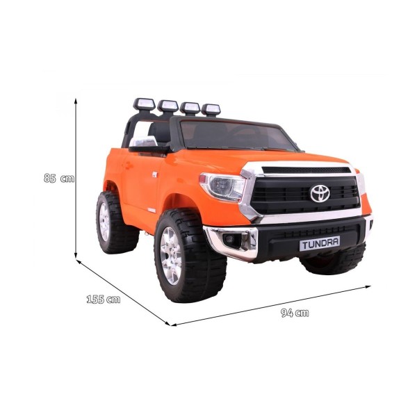 Джип на акумуляторі двомісний 4х2 Toyota Tundra XXL, оранжевий