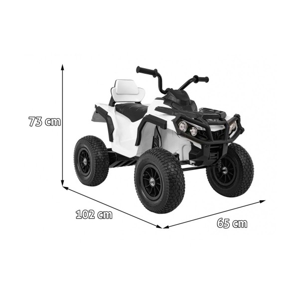 Квадроцикл на акумулятор Ramiz Quad ATV Air, білий