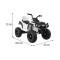 Квадроцикл на акумулятор Ramiz Quad ATV Air, білий