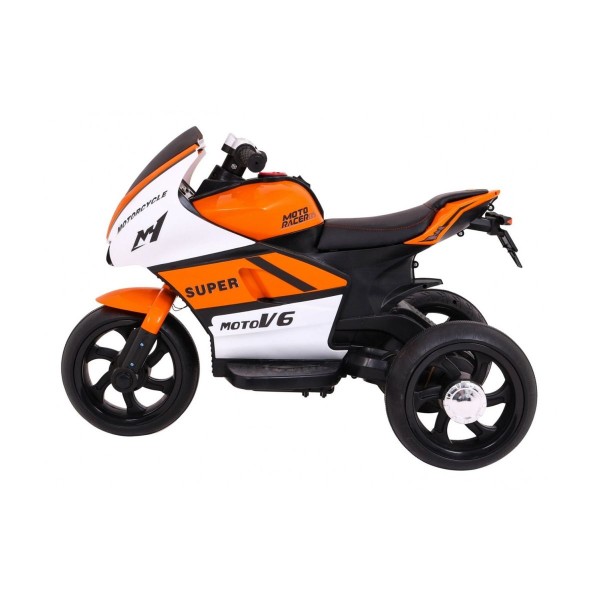 Мотоцикл триколісний на акумуляторі Ramiz SUPER Motorcycle, оранжевий