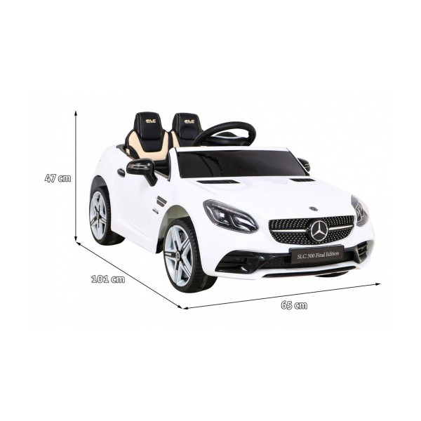 Автомобіль на акумуляторі Mercedes Benz SLC300, білий