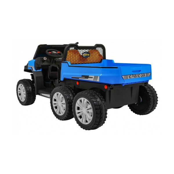 Джип на акумулятор 4x6 шестиколісний двомісний Ramiz Farmer Truck, блакитний