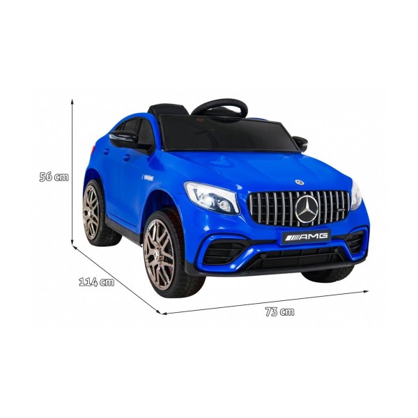 Автомобіль на акумуляторі 4x4 Mercedes Benz GLC63S, блакитний