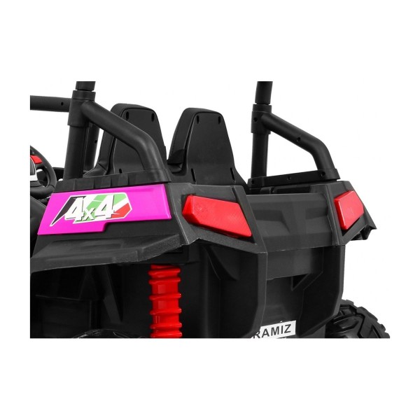 Двомісний баггі 4x4 на акумулятор Ramiz Grand Buggy Lift, рожевий