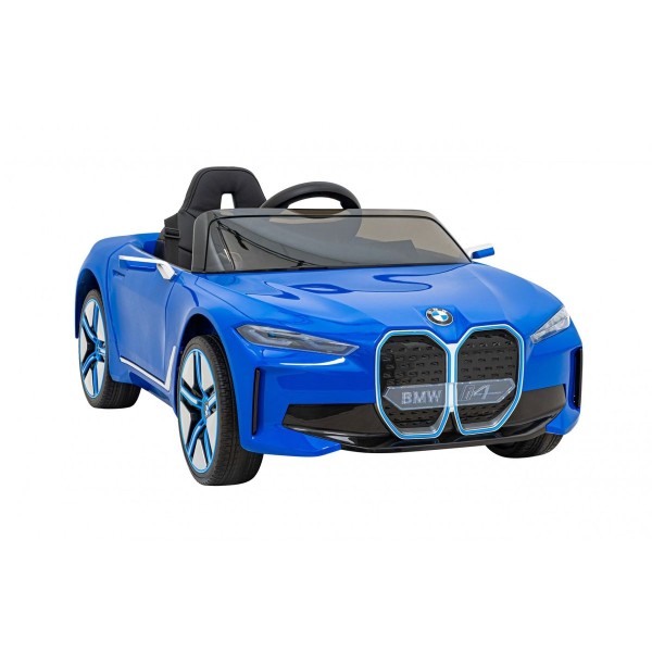 Автомобіль на акумуляторі BMW i4, блакитний