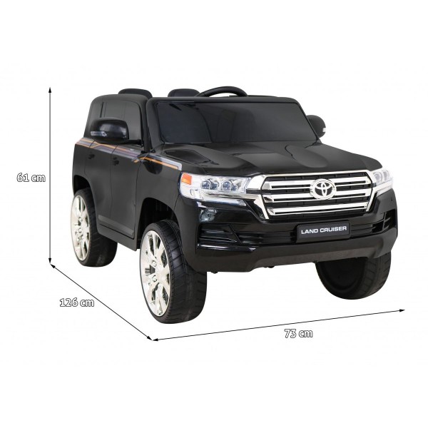 Джип на акумуляторі Toyota Land Cruiser, чорний