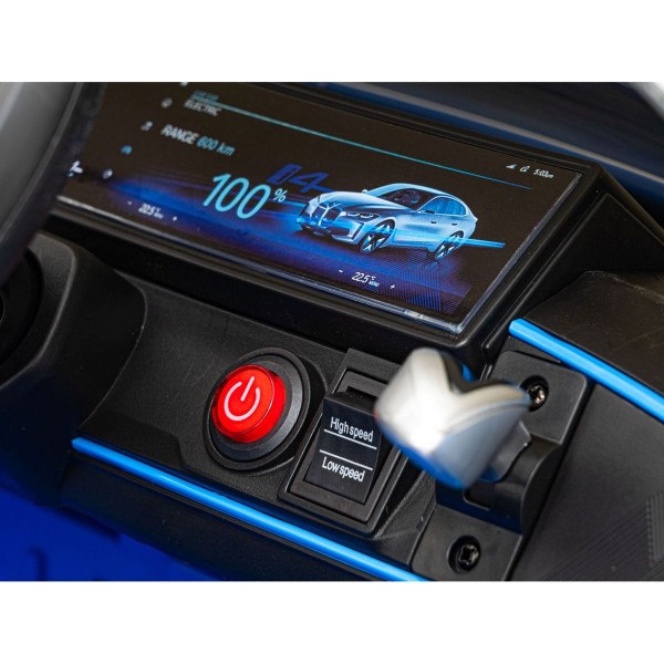 Автомобіль на акумуляторі BMW i4, блакитний