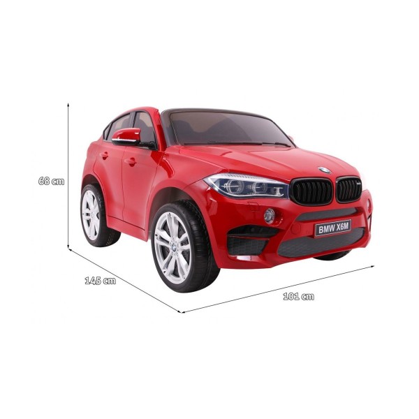 Автомобіль на акумуляторі BMW X6M XXL, лакований, червоний