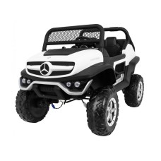 Джип на акумуляторі 4x4 Mercedes Benz Unimog, білий, двигуни 10000 обертів
