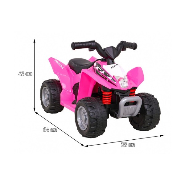 Квадроцикл на акумулятор Quad Honda 250X TRX, рожевий