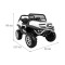 Джип на акумуляторі 4x4 Mercedes Benz Unimog, білий, двигуни 10000 обертів