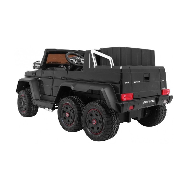 Джип на акумуляторі 6x6 шестиколісний Mercedes G63, чорний