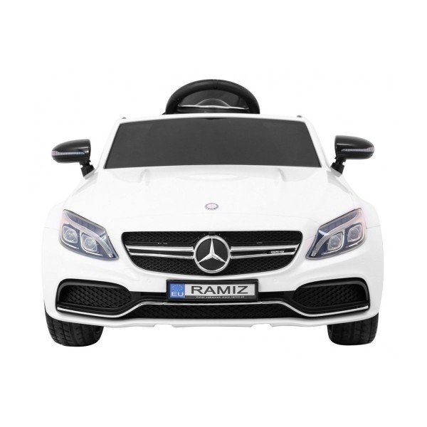 Автомобіль на акумуляторі Mercedes Benz C63 AMG, білий