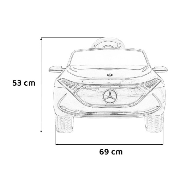 Автомобіль на акумуляторі Mercedes Benz AMG EQA, білий