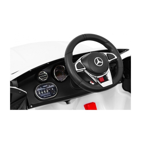 Автомобіль на акумуляторі Mercedes Benz C63 AMG, білий