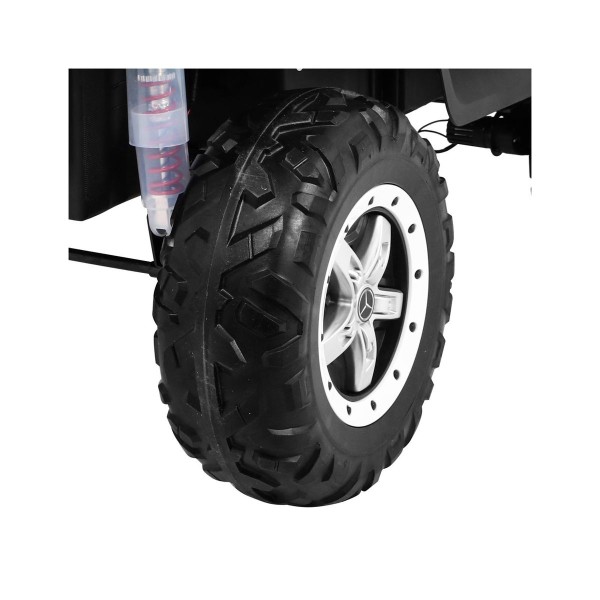 Джип на акумуляторі 4x4 Mercedes Benz Unimog, білий, двигуни 10000 обертів