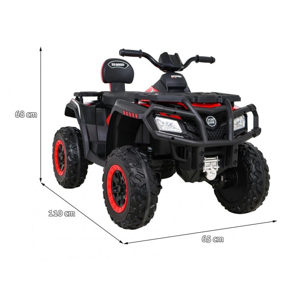 Квадроцикл 4x4 на акумулятор Quad XT-Speed, червоний