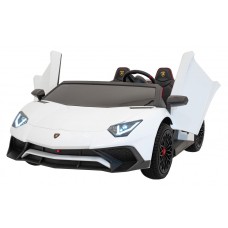 Автомобіль на акумуляторі двомісний Lamborghini Aventador SV Strong, білий