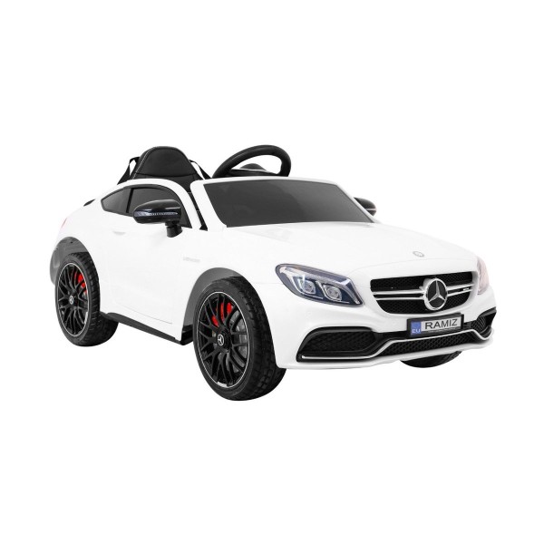 Автомобіль на акумуляторі Mercedes Benz C63 AMG, білий