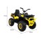 Квадроцикл на акумулятор 4x4 Ramiz Quad ATV Desert, жовтий