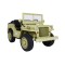 Джип на акумулятор військовий 4x4 3-місний Ramiz Retro Strong, Matcha