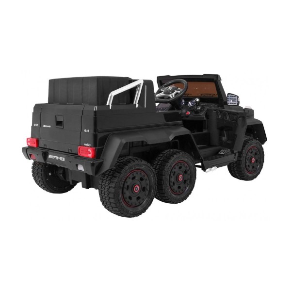Джип на акумуляторі 6x6 шестиколісний Mercedes G63, чорний