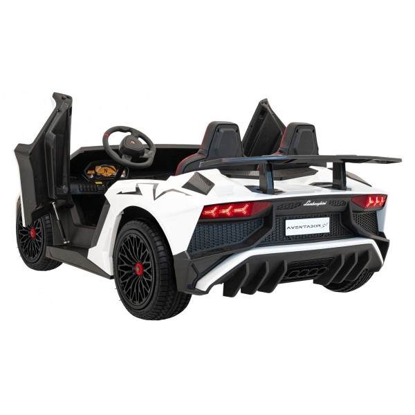 Автомобіль на акумуляторі двомісний Lamborghini Aventador SV Strong, білий