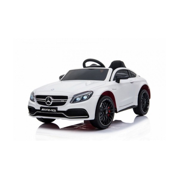 Автомобіль на акумуляторі Mercedes Benz C63 AMG, білий