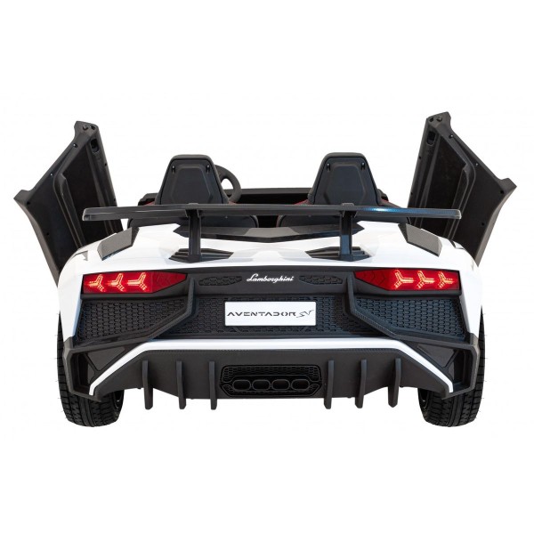 Автомобіль на акумуляторі двомісний Lamborghini Aventador SV Strong, білий