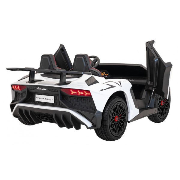 Автомобіль на акумуляторі двомісний Lamborghini Aventador SV Strong, білий