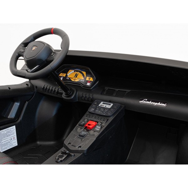 Автомобіль на акумуляторі двомісний Lamborghini Aventador SV Strong, білий