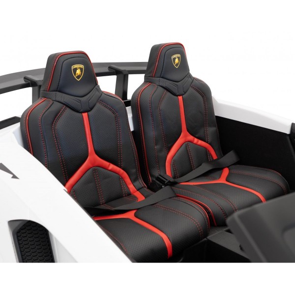 Автомобіль на акумуляторі двомісний Lamborghini Aventador SV Strong, білий