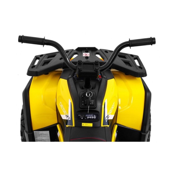 Квадроцикл на акумулятор 4x4 Ramiz Quad ATV Desert, жовтий