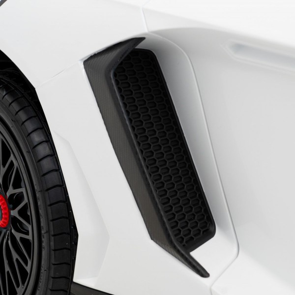 Автомобіль на акумуляторі двомісний Lamborghini Aventador SV Strong, білий