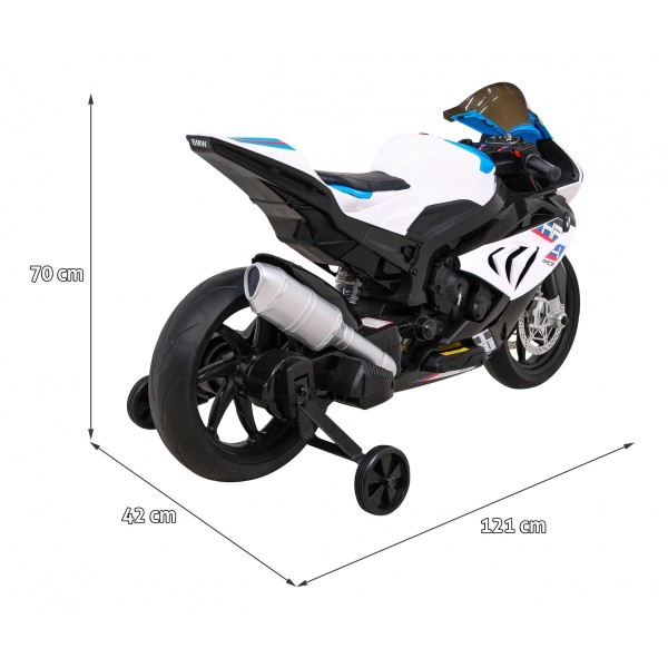 Мотоцикл на акумуляторі BMW HP4, білий