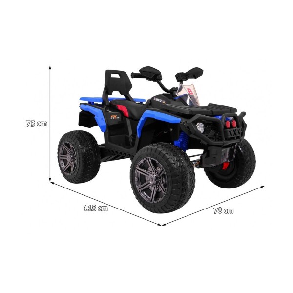 Квадроцикл на акумулятор Ramiz Quad Maverick 4x4, блакитний