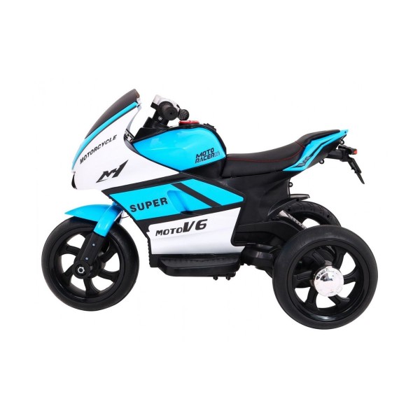 Мотоцикл триколісний на акумуляторі Ramiz SUPER Motorcycle, блакитний