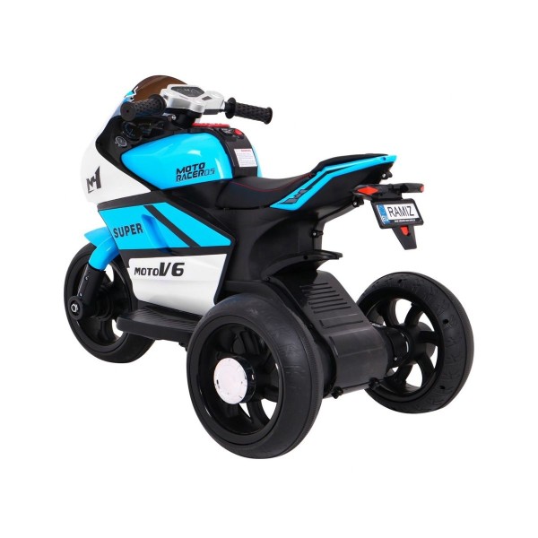 Мотоцикл триколісний на акумуляторі Ramiz SUPER Motorcycle, блакитний
