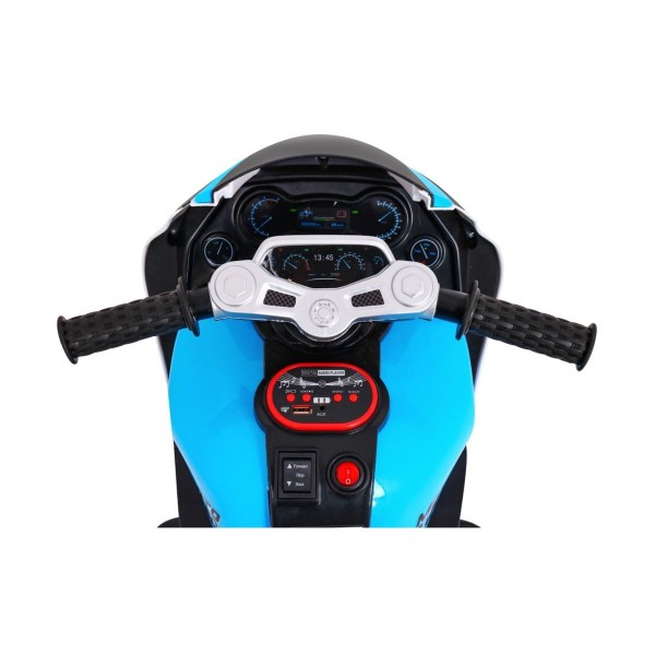 Мотоцикл триколісний на акумуляторі Ramiz SUPER Motorcycle, блакитний