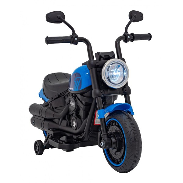 Мотоцикл на акумуляторі Chopper FASTER, блакитний
