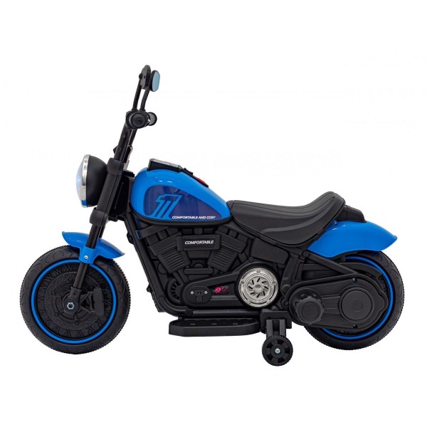 Мотоцикл на акумуляторі Chopper FASTER, блакитний