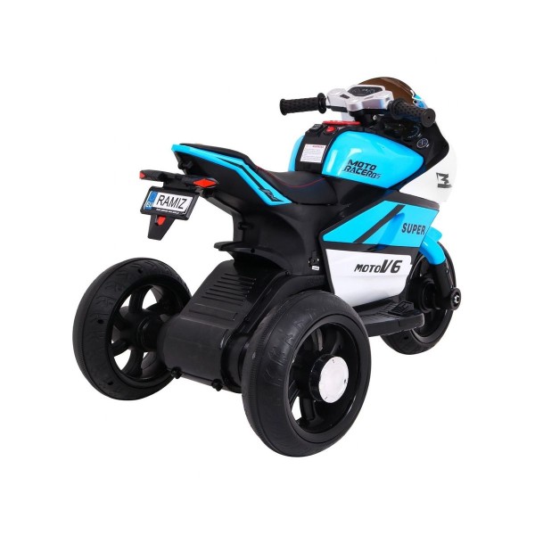 Мотоцикл триколісний на акумуляторі Ramiz SUPER Motorcycle, блакитний